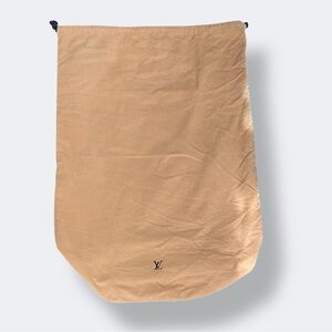 Louis Vuitton XL Dust Bag Drawstring Flat Bottom 12x12 Duffle Travel 22x32